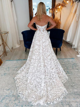 Sexy Sweetheart A-line Lace appique Wedding Dresses, DB0230