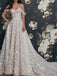 Lovely Sweetheart A-line Appliques Long Wedding Dresses, WG212