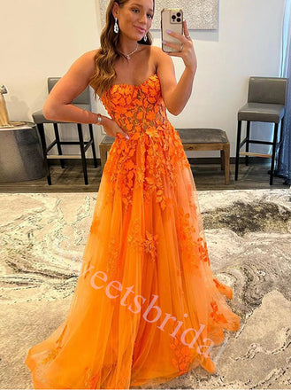 Elegant Sweetheart Sleeveless A-line Prom Dresses,SW1875