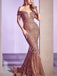 Sexy Off shoulder Side slit Mermaid Prom Dresses,SW1742