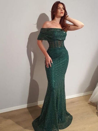 Elegant Straight Mermaid Simple Long Prom Dresses Online.SW1258