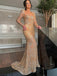 Newest Sweetheart Mermaid Sequin Long Sleeve Prom Dresses.SWM1240