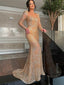 Newest Sweetheart Mermaid Sequin Long Sleeve Prom Dresses.SWM1240