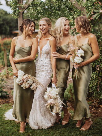 Gorgerous Spaghetti Straps Simple Bridesmaid Dresses,SWE1254