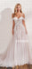 Newest Spaghetti Straps A-line Tulle Long Wedding Dresses, WG214