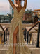 Sexy Jewel Side slit A-line Prom Dresses, SW1547