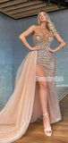 Newest Mermaid Sweetheart Side Slit Simple Long Prom Dresses Online.SW1261