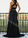 Elegant Off shoulder Side slit Sheath Prom Dresses,SW1765