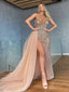 Newest Mermaid Sweetheart Side Slit Simple Long Prom Dresses Online.SW1261