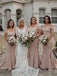 Mermaid Off-shoulder Simple Long Bridesmaid Dresses Online,SWE1198