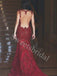 Sexy V-neck Spaghetti straps Mermaid Prom Dresses,SW1756