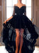 Elegant Off shoulder High-low A-line Prom Dresses,SWW1758
