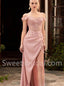 Elegant Sweetheart Off shoulder Side slit Sheath Prom Dresses, SW1505