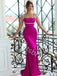 Sexy Square Spaghetti straps Sleeveless Mermaid Prom Dresses,SW1724