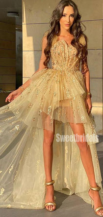Sexy Deep V Neck Sparkly Popular Evening Formal Long Prom Dress DPB146