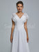 Elegant Cap sleeves V-neck A-line Lace applique Wedding Dresses,DB0267