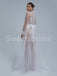 Sexy V-neck Long sleeves A-line Lace applique Wedding Dresses, DB0265