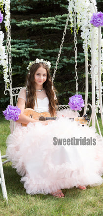 Lovely Sweetheart A-line Long Cheap Flower Girl Dresses, FGS0028
