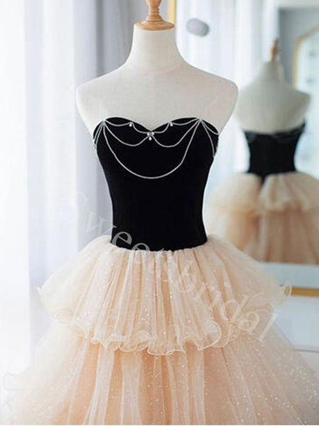 Elegant Sweetheart Sleeveless A-line Prom Dresses,SW1776