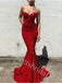 Sexy Sweetheart Sleeveless Mermaid Prom Dresses,SW1883