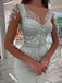 Sexy V-neck Side slit Mermaid Prom Dresses,SW1729