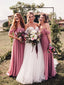 Simple Charming Off-shoulder Party Dresses Bridesmaid Dresses, SW1106