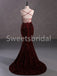 Sexy Square Spaghetti straps Mermaid Prom Dresses, SW1487