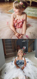 Lovely Spaghetti Strap Sleeveless A Line Tulle Lace Flower Girl Dresses，GTE2133