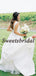 Pretty V-neck Satin A-line Sleeveless Vintage Long Wedding Dresses Evening Dresses, WD1133