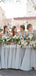 Charming V-neck Floor-length Party Dresses Long Bridesmaid Dresses, SW1119