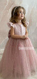 Lovely A-line Tulle Lace Flower Girl Dresses, FGS0032