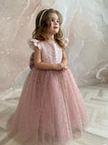 Lovely A-line Tulle Lace Flower Girl Dresses, FGS0032