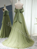 Elegant Sweetheart Off shoulder A-line Prom Dresses,SW1779
