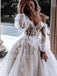 Elegant Sweetheart Off shoulder  A-line lace applique Wedding Dresses,DB0276