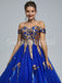 Elegant Off shoulder Sleeveless A-line Prom Dresses, SW1493