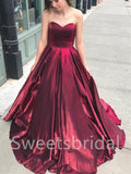 Elegant Sweetheart Sleeveless A-line Prom Dresses , SW1541