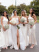 Popular One-shoulder Mermaid Long Bridesmaid Dresses Online, SW1224