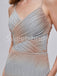 Sexy V-neck Spaghetti straps Side slit Mermaid Prom Dresses, SW1489
