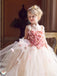 Lovely Spaghetti Strap Sleeveless A Line Tulle Lace Flower Girl Dresses，GTE2133