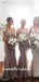 Charming One-shoulder Sleeveless Mermaid Long Bridesmaid Dresses, SW1160