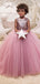 Lovely Round Neck Sleeveless A Line Tulle Sequin Flower Girl Dresses，GTE2134