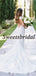 Pretty Straight Mermaid Vintage Open Back Long Wedding Dresses Evening Dresses, WD1134