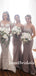 Charming One-shoulder Sleeveless Mermaid Long Bridesmaid Dresses, SW1160