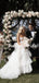 Pretty Spaghetti Strap Tulle A-line Long Wedding Dresses Evening Dresses, WD1127