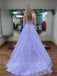 Pupular Sweetheart A-line Lace applique Simple Prom Dresses,SWE1291