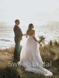 Elegant Sweetheart Off shoulder A-line Lace applique Wedding Dresses,DB0316
