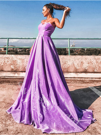 Elegant Sweetheart Sleeveless A-line Prom Dresses,SW1831