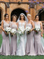 Charming One-shoulder Sleeveless Mermaid Long Bridesmaid Dresses, SW1160