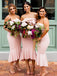 Elegant Mermaid Knee Length Short Bridesmaid Dresses, MD495