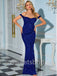 Sexy Off-shoulder Sweetheart Sleeveless Mermaid Prom Dresses ,SW1346